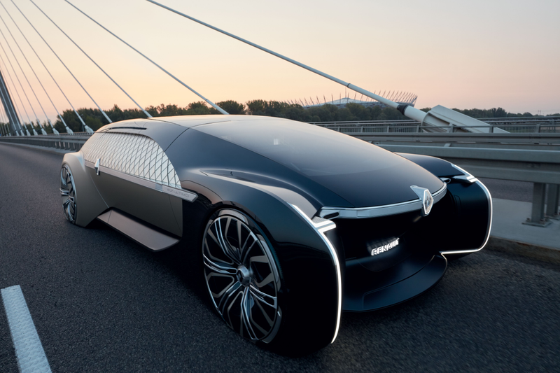 Illustration for article titled Renault's New Luxury Robo-Vehicle Concept Is Gorgeous Vaporware
